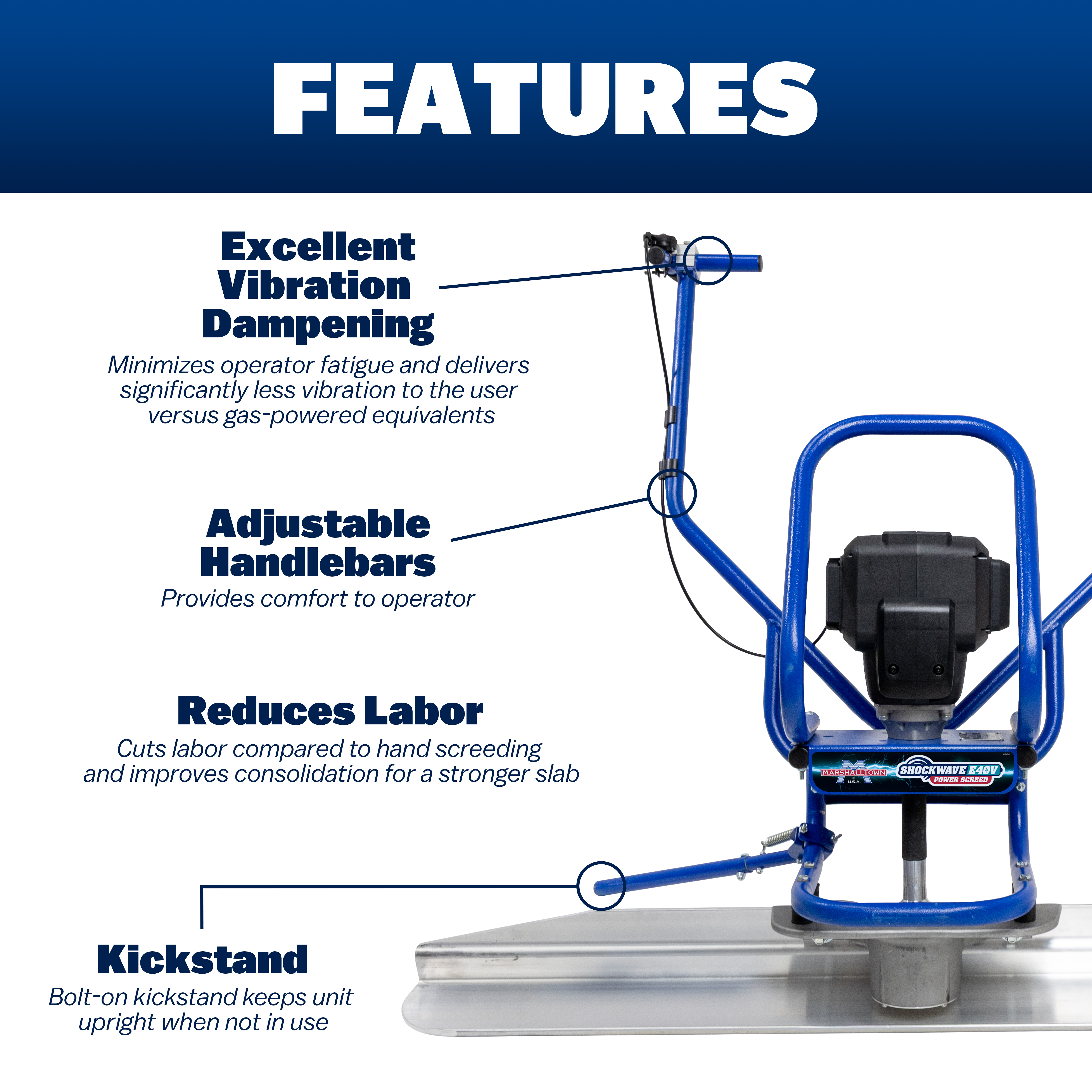 features and benefits of Shockwave e40v
